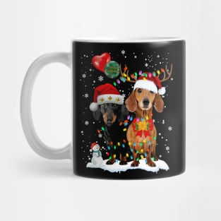 Dachshund Merry Christmas Shirt Mug